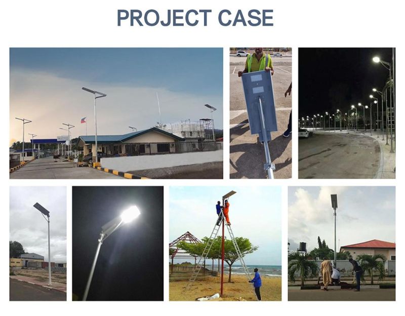 Self-Cleaning Solar Street Light Periodic Dust Sweeping and Snow Cleaning 40W High Efficiency