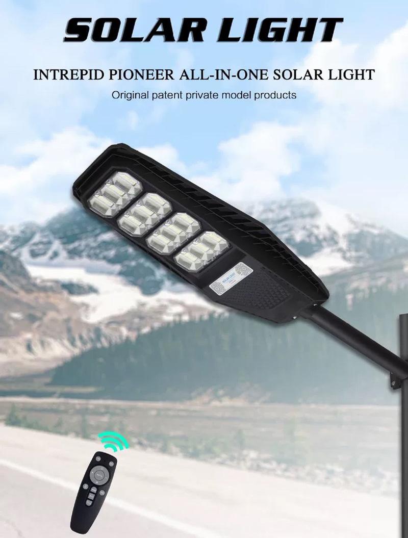 Zhongshan New Model Super Bright High Lumen Modern Long Lifespan Solar Battery Powered Lamp Street Light