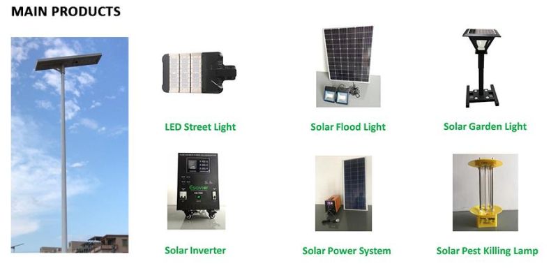 80W 8000 Lumen Solar Powered Lighting Integrated Solar LED Street Light with Motion Sensor