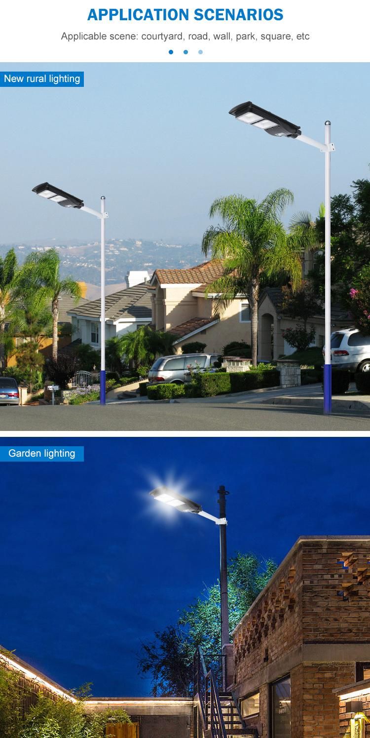 All One One Warranty 2 Year Solar Street LED Lamp Solar Panel System LED with Waterproof Solar Street Wall Light