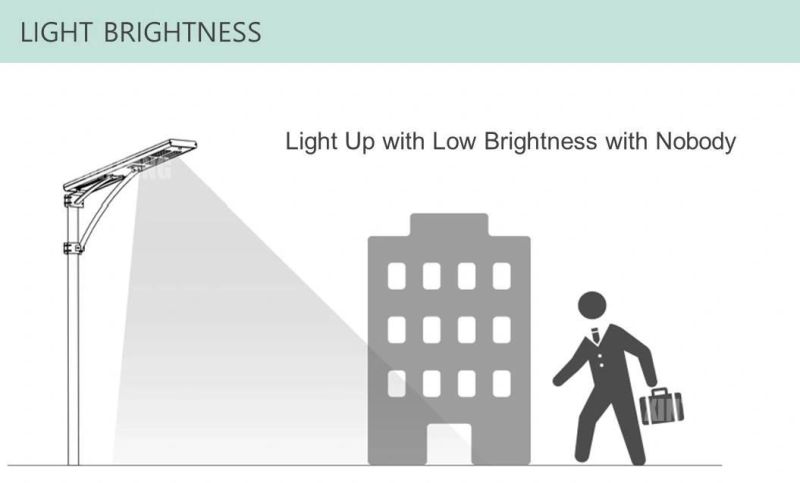 50W Solar LED Street Light with MPPT Controller Easy Installation