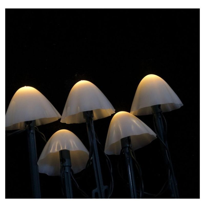 Garden Mushroom String Lights Solar Power Lovely LED String Fairy Lamp Landscape Decoration Pathway Light Wyz20500