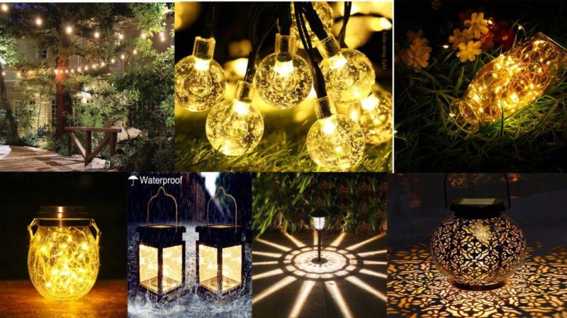 2021 China 5% Discount Factory Outdoor LED Solar Hanging Light for Garden with CE