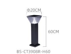 Bspro Bollard Lamps LED Battery Outdoor Attraction Lights Solar Garden Light