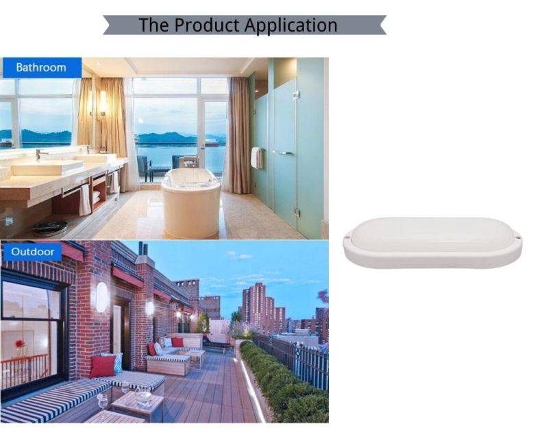 CE RoHS Approved Outdoor Moisture-Proof White Oval Light by Factory Direct Sales 8W 12W 15W 18W 20W 23W