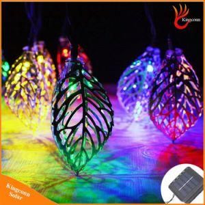 20 LED Metal Leaves Solar String Lights for Garden Tree