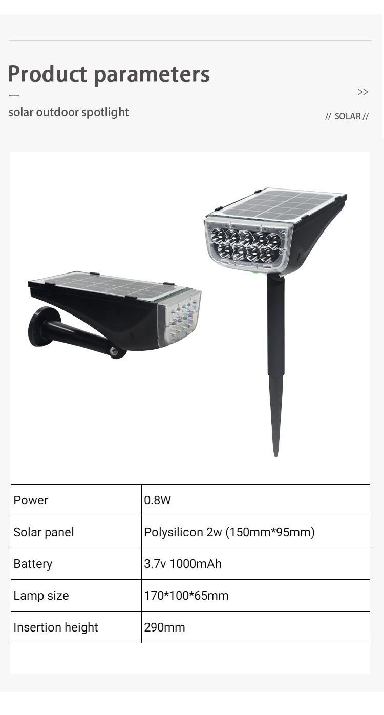 Solar Spotlights Outdoor LED Solar Garden Light