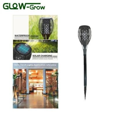 Waterproof Flickering Flames 33 LED Solar Torch Garden Lights for Garden Use