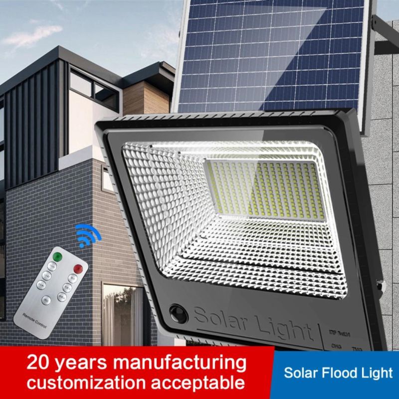 ODM 1000W Solar Power Outdoor Lamp Remote IP65 Waterproof 100W 200W 300W 500W LED Solar Flood Light