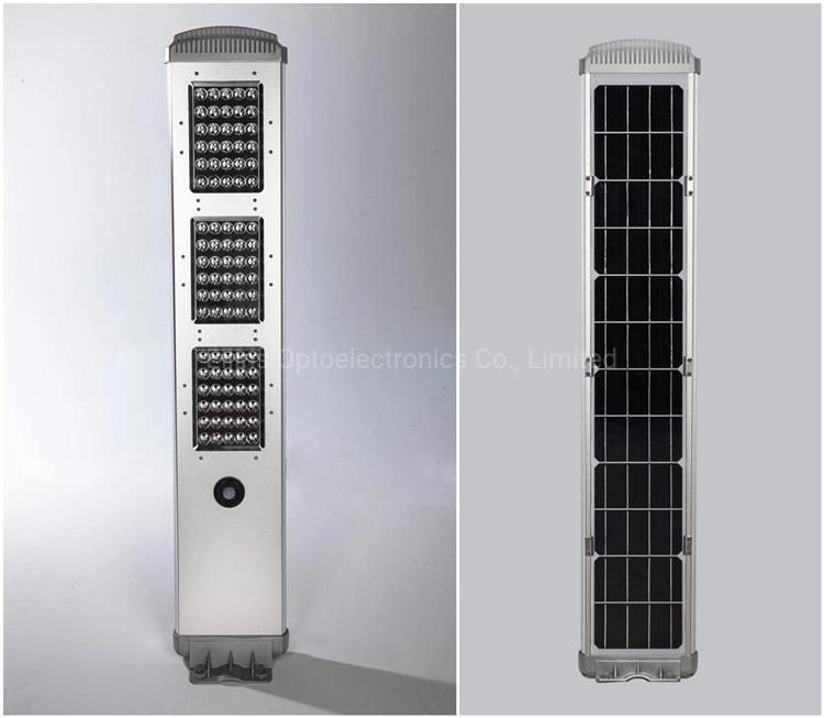 50W 60W Solar Powered All in One Street Light with Post for Parking