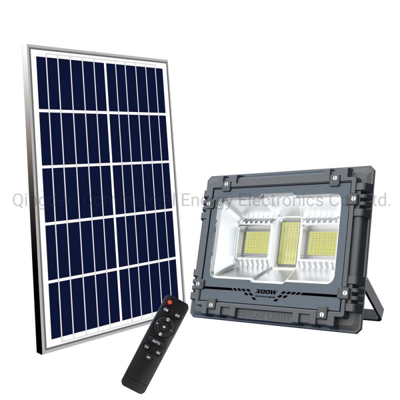 2022 New Design Music Sensor Waterproof RGB 100W Solar Flood Light