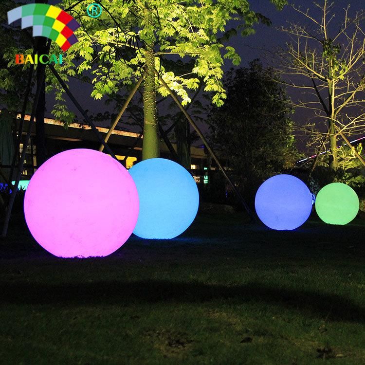 Remote Control Color Changing LED Ball Garden Plastic Ball