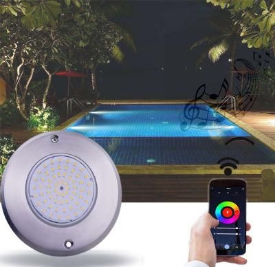 RGB Color Changing 230*7.5mm Thickness 25W 35W 42W Flat Swimming Pool Light IP68 LED Under Water Lamp