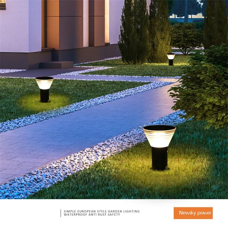 IP65 Ce Approved Dusk to Dawn Pathway Garden Lamp Smart LED Solar Outdoor Lights