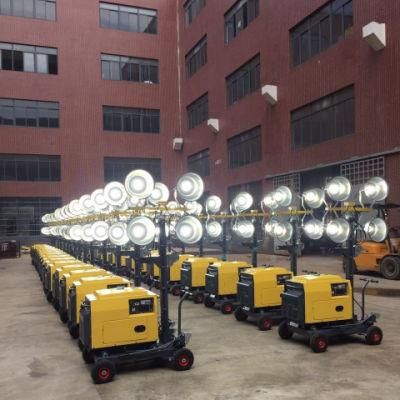 Diesel Generator LED Flood Lights Tower Portable Lighting Tower