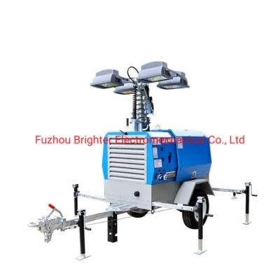 Diesel Generator Kubota Engine Mobile Lighting Tower for Emergency Klt-10000mv