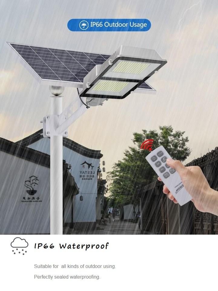 Outdoor Luminaire 150W Aluminum LED Solar Street Light for Public Area Road Wall Garden Park