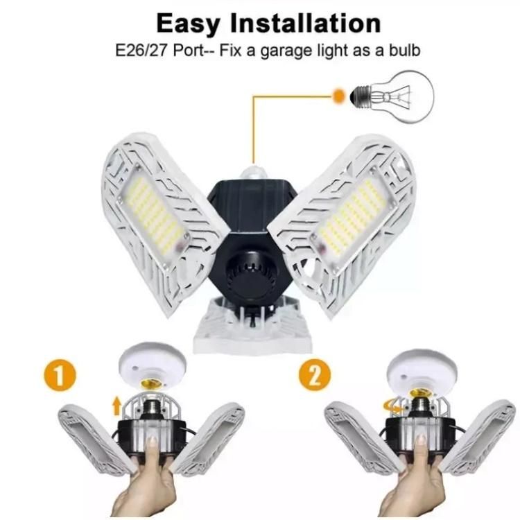 CE RoHS Certification Waterproof Ceiling Lights High Bay 2 Year Warranty Deformation Garage Chandelier No Dead Angle Adjustable LED High Bay Light