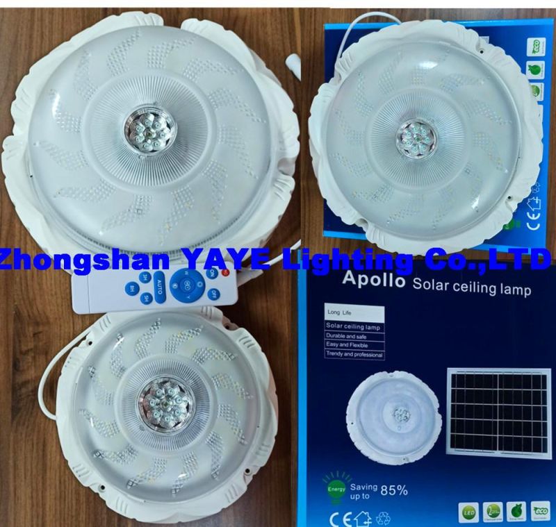 Yaye Hot Sell New Design 200W/100W/50W Remote Controller Solar LED Downlight with Solar Panel