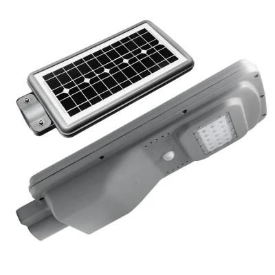 IP65 LED Outdoor Solar Street/Road/Garden Light with Panel and Lithium Battery 10W 20W 30W All in One Light Integrated Solar Lamp