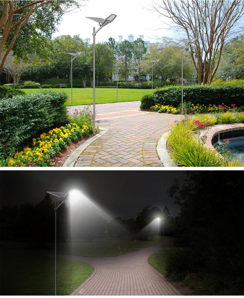 100W 200W 300W 400W Outdoor Solar Street Lamp Aluminum Remote Control Waterproof Solar Powered LED Street Light