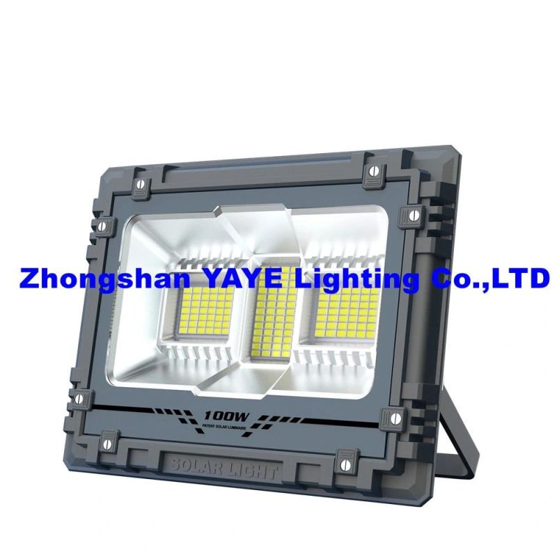 Yaye Hottest Sell High Quality Die Casting Aluminum 200W Solar LED Flood Spot Lighting with Remote Controller/ 1000PCS Stock