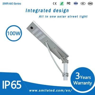 Wholesale 100W Integrated Outdoor All in One Solar Powered LED Street Light