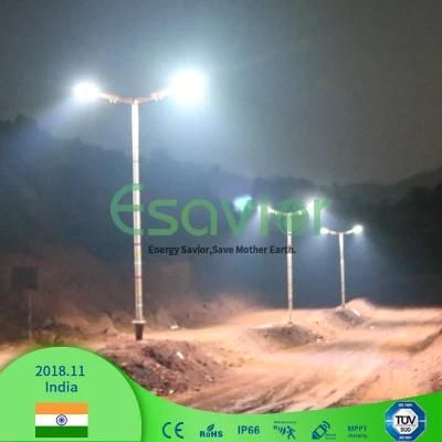 50W 6500lm Solar Street Light Solar Garden Light with Microwave Sensnor