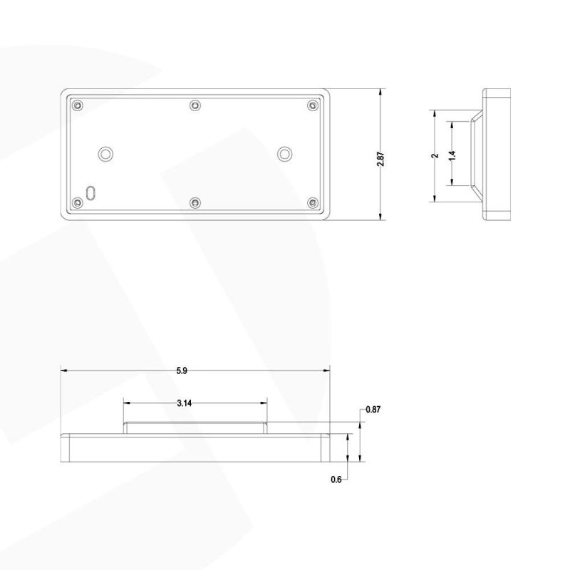 Brass Landscape Lighting Step Light for Garden Security