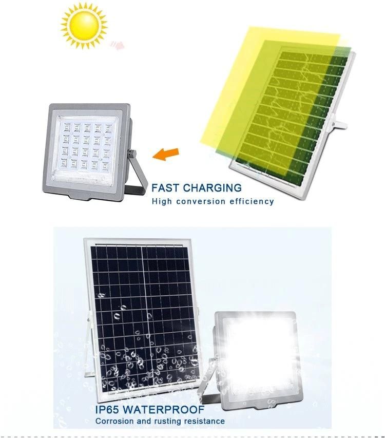 SMD Hot Sale High Brightness Remote Control Garden LED Floodlight Waterproof IP65 Outdoor 100W 200W 300W Solar Flood Light