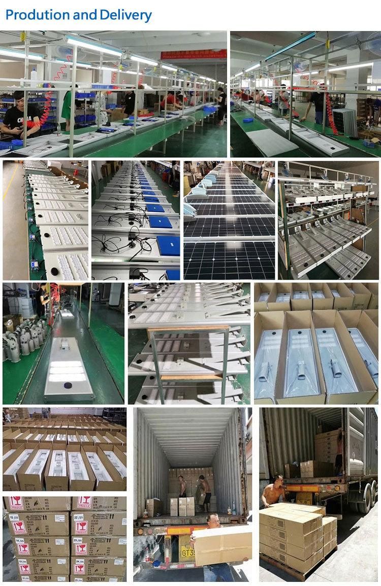 30W All in One Intergrated Solar Panel Lights Outdoor Die-Casting Aluminum Material IP65 LED Solar Street Light