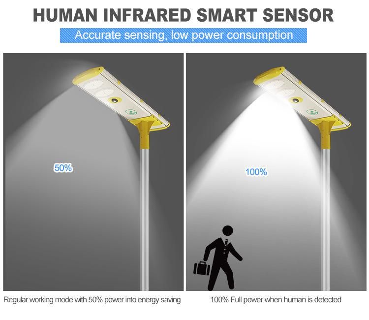 60W High Brightness LED Integrated Solar Street Light