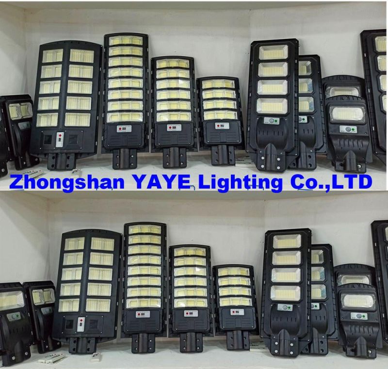 Yaye 2022 Hottest Sell UFO 150watt/300watt/400watt RGB IP65 Solar LED Street Road Wall Garden Light with Radar Sensor/Remote Controller/ 500PCS Stock Each Watt