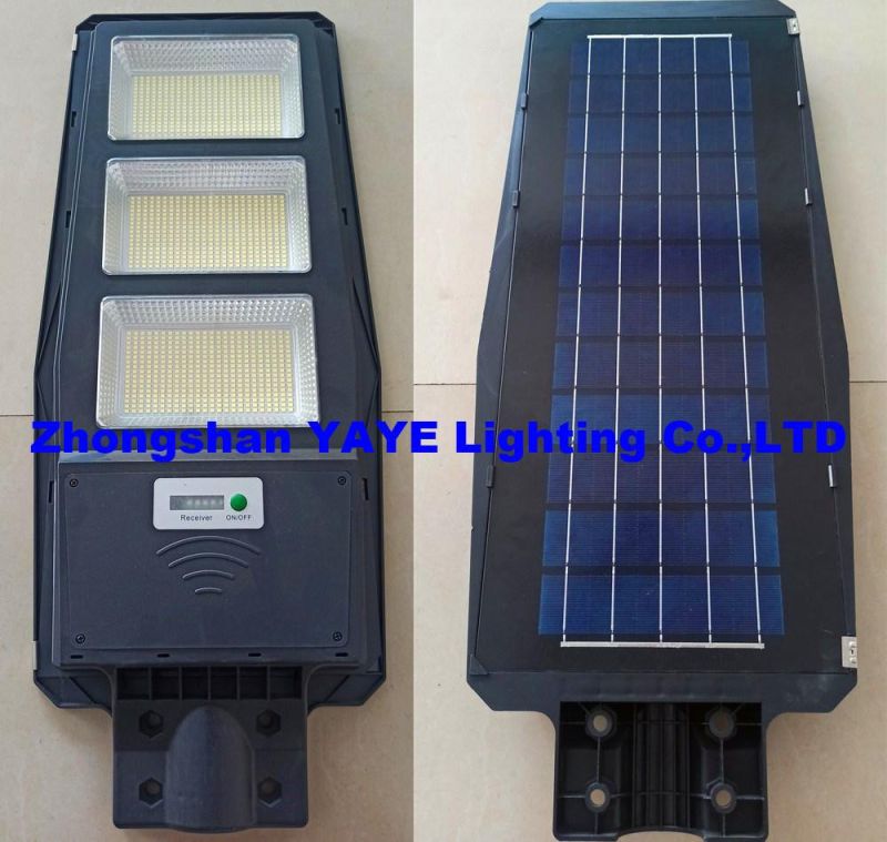 Yaye Hottest Sell 2022 High Brightness 100W Solar LED Road Street Wall Garden Lamp with 1000PCS Stock /Radar Sensor/Remote Controller (YAYE- 22SLSL100WD)