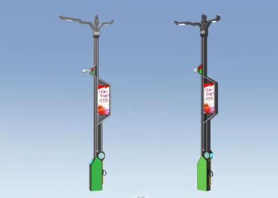 Smart City Pole with Smart Lighting with Wireless Network