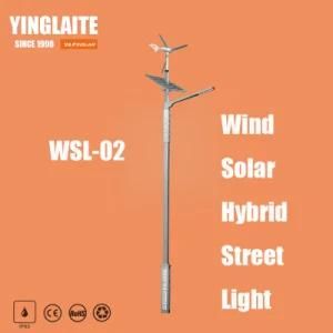 Good Performance Gel Battery 9m Pole 150W Wind Solar Hybrid Outdoor Light