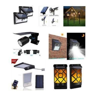 Solar Three Sides Wall Lamp Sensor Garden Street Lamp