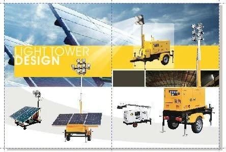 240W LED Trailer Solar Light Tower