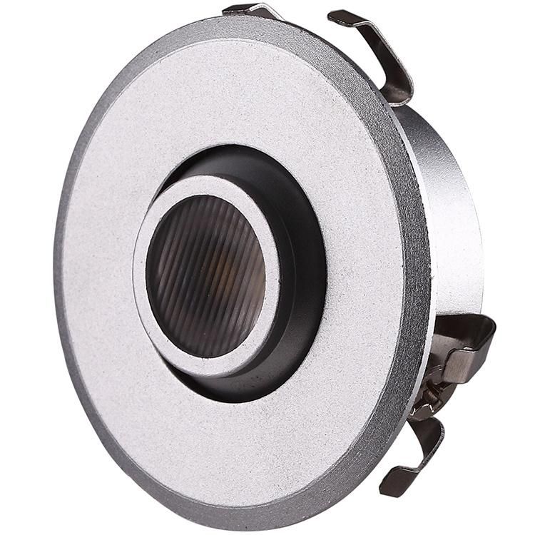 Adjustable Focus LED Spotlight for Display Showcase Lighting Recessed in 12V Jewelry Lighting