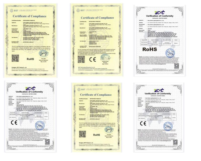 Energy-Saving, Low Power Consumption IP65 B4 Series Moisture-Proof Lamps Oval with Certificates of CE, EMC, LVD, RoHS 6W 12W Real Shot