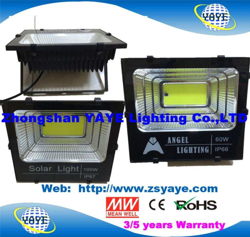 Yaye 18 Hot Sell Remote Control IP66 Outdoor 25W 40W 60W 100W 150W 200W 300W Solar SMD LED Flood Light with 2/3 Years Warranty