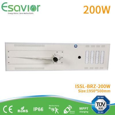 200W 20000 Lumen LED Solar Street Lights for Government Tender Project Ce RoHS IP66