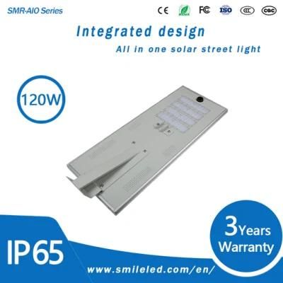 Outdoor Integrated 30W 50W 60W 80W 120W All in One LED Solar Street Light