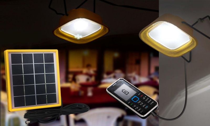 2020 Government Project/Un/Ngo Solar Camping LED Lamp LED Reading Light with Mobile Phone Charger for Study/Cooking/Reading in Remote and Rural Areas