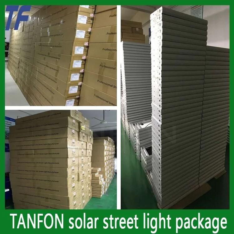 Install Support 12W 24W, 30W, 40W, 50W, 60W, 80W, 100W Solar Street Light System