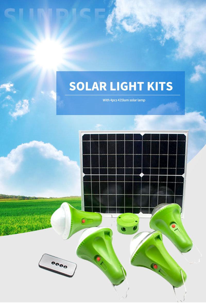 Global Sunrise Portable Solar Home Lamp/Charger/Panel Multi Functional Lamp Solar Power Station