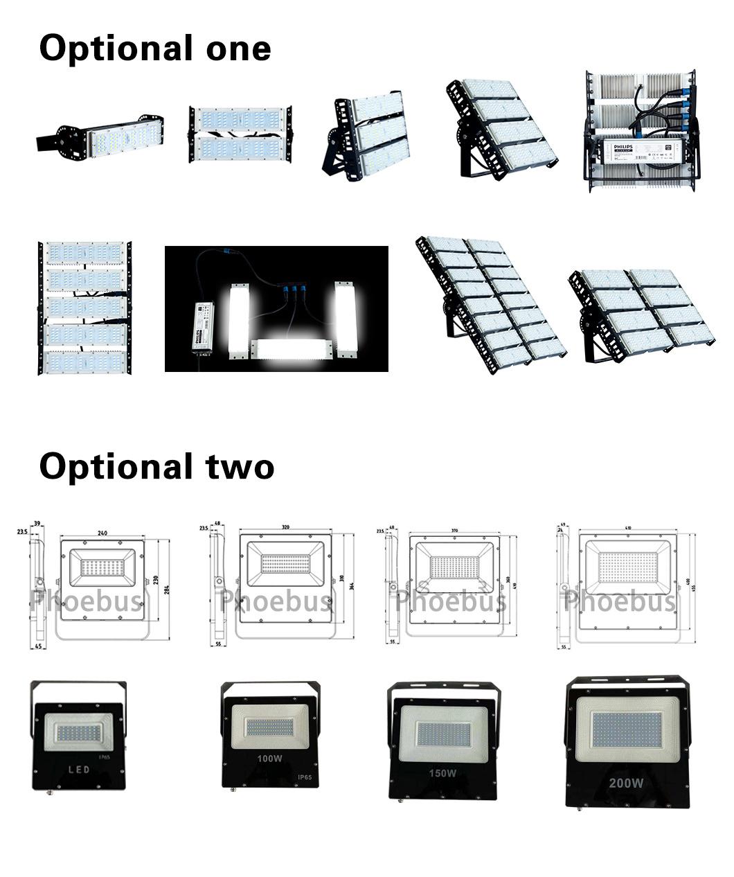 IP65 70FT 80FT 90FT 15m 200W-2000W Waterproof Outdoor High Mast Light Pole with Adjustable LED Flood Light for Airport Sports Stadium