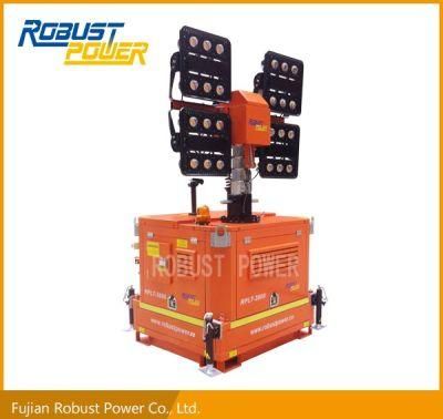 Kubota Hydraulic Emergency DC LED Mobile Lighting Tower