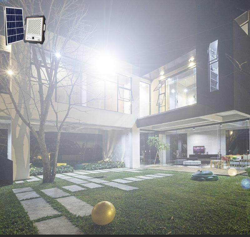 LED Solar Flood Light Fixture 200W 300W Outdoor Solar Security Light Projector for Garden