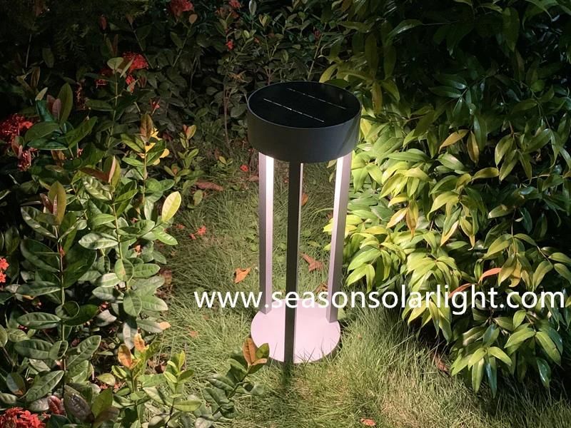 New Water-Proof LED Lighting Garden Decking Outdoor Solar Lawn Light with Warm + White LED Light